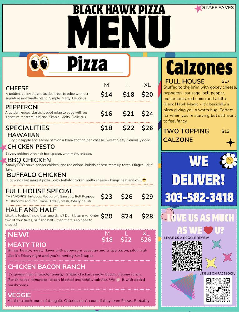 Black Hawk Pizza Menu image 3