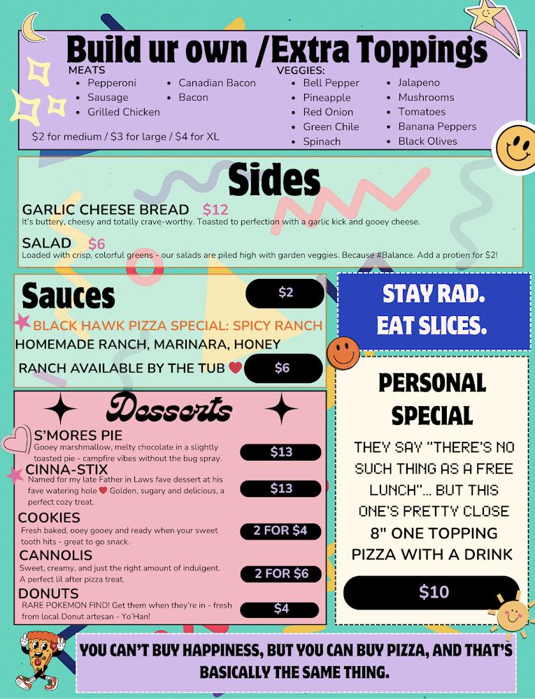 Black Hawk Pizza Menu image 4